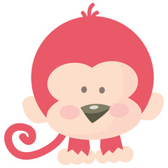 Fototapeta premium Cartoon Monkey