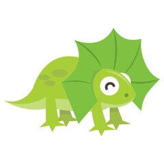 Cartoon Frill Necked Lizard
