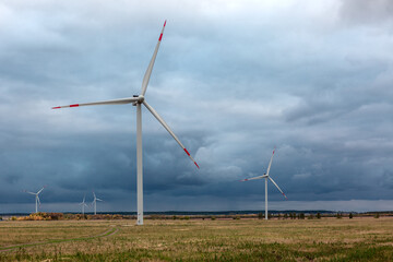 wind turbines farm