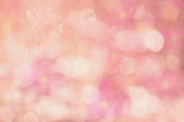 Pink delicate defocused flowers, abstract blurred background