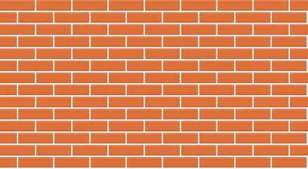 Brick wall seamless background. Vector textured pattern