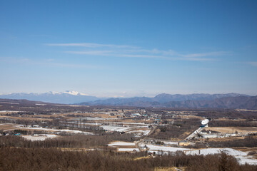 winter landscape with snow