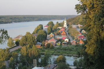 Volga river bank