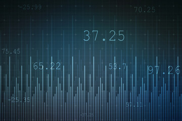 Business Growth graph on technology background, Futuristic raise arrow chart digital transformation abstract technology background. Big data and business growth currency stock and investment economy