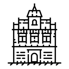 House Flat Icon Isolated On White Background