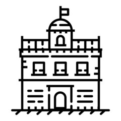 House Flat Icon Isolated On White Background