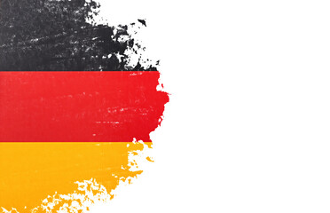Obraz premium Brush stroke flag of Germany.