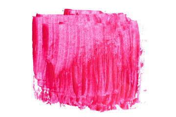 abstract acrylic watercolor paint brush stroke texture isolated on white background for logo and...