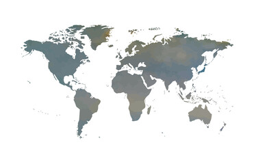  world map textured vector illustration