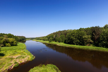 Fototapeta na wymiar a summer landscape with river