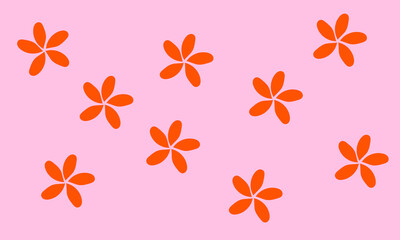 Orange flower on hot pink background wallpaper suitable for placed content