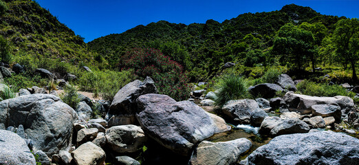 río, acuático, arroyo, montaña, naturaleza, paisaje, bosque, cascada, roca, árbol, cielo,...