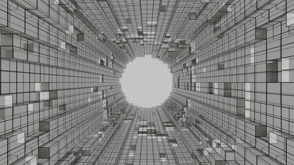 デジタルなトンネルのイメージ