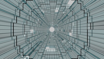 デジタルなトンネルのイメージ