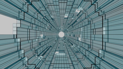 デジタルなトンネルのイメージ
