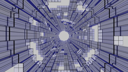 デジタルなトンネルのイメージ