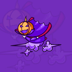 Dracula Pumpkin Character