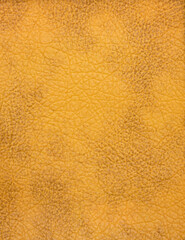 Yellow or orange texture leather background. 