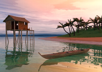 3D Rendering Philippine Island