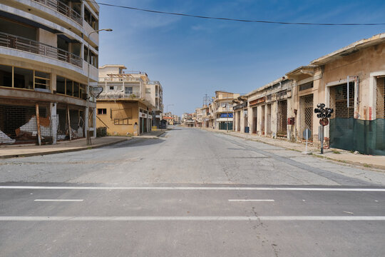 The abandoned city Varosha in Famagusta, North Cyprus. The local name is "Kapali Maras" in Cyprus.