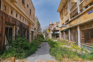 The abandoned city Varosha in Famagusta, North Cyprus. The local name is 