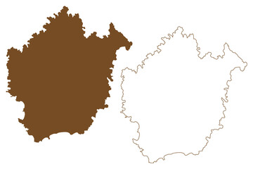 Kimolos island (Hellenic Republic, Greece, Greek island) map vector illustration, scribble sketch Cimolus map