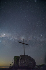 cross on the sky