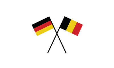 Germany Belgium flag friendship cooperation diplomacy symbol