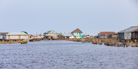 houses on the river, the lake city of ganvié