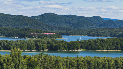 Solińskie Lake from the 