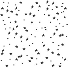 Cute nursery stars seamless pattern. Constellations