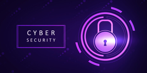 Obraz premium 2d illustration Safety concept: Closed Padlock on digital background