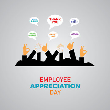 Employee Appreciation Day. First Friday in March. Holiday concept. Template for background, banner, card, poster.