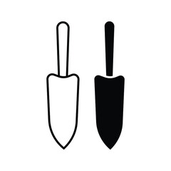 Hand plant shovel icon. Isometric of hand plant shovel vector icon for web design isolated on white background