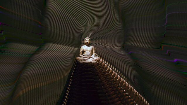 Buddha In trippy Curvy Replicator 
