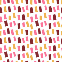 Abstract seamless pattern with squares on white background