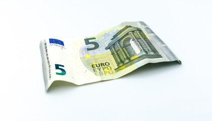 Euro banknotes and coins.