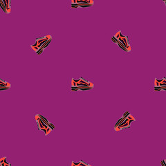 Sneakers seamless pattern. Background of clothing.