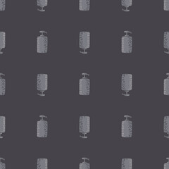 Cosmetic bottle seamless pattern. cosmetics toiletries background.
