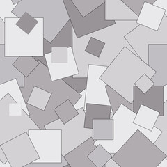 Vector geometric seamless pattern with squares and lines