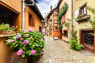 Eguisheim - one of the most beautiful villages of France.