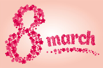 Woman’s Day. 8 March. Hand drawn.