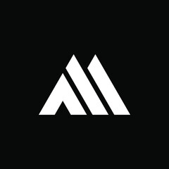 Abstract M Logo can be use for icon, sign, logo and etc