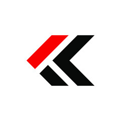 Fototapeta premium Letter K Arrow Logo can be use for icon, sign, logo and etc