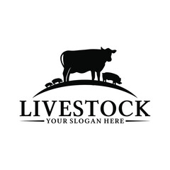 Livestock Logo can be use for icon, sign, logo and etc