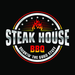 Fototapeta na wymiar Steak House Logo can be use for icon, sign, logo and etc