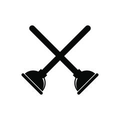 Plunger can be use for icon, sign, logo and etc