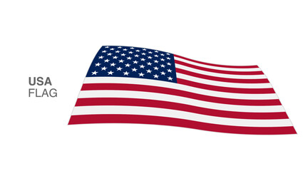 United States Flag Waving Wind vectors_05