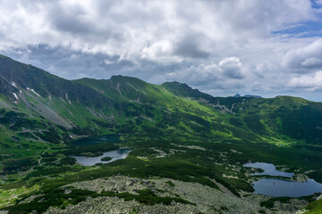 Fototapeta na wymiar Picturesque landscape of Gąsienicowa Valley. Tatra Mountains.