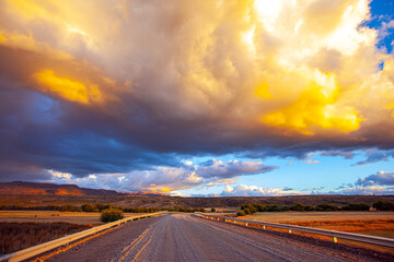 The thundercloud and the sunset